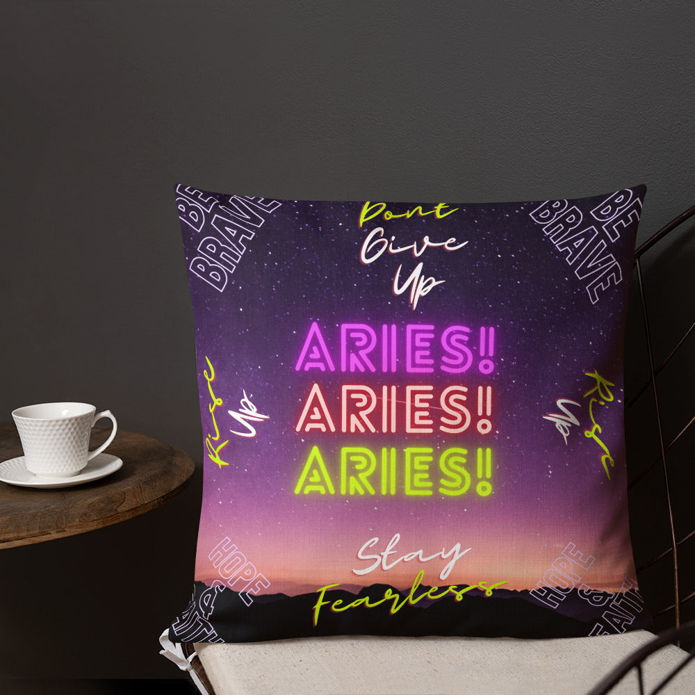 "Aries Motivation" Premium Pillow