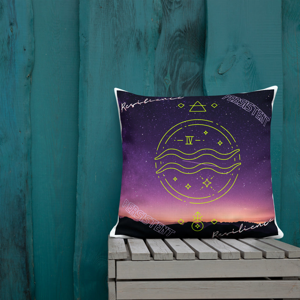 "Aquarius Motivation" Premium Pillow