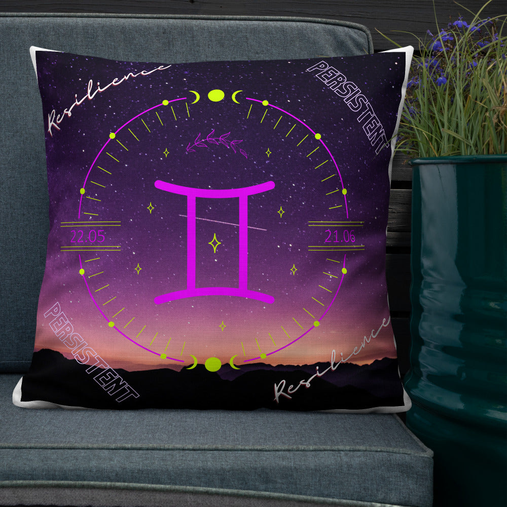 "Gemini Motivation" Premium Pillow