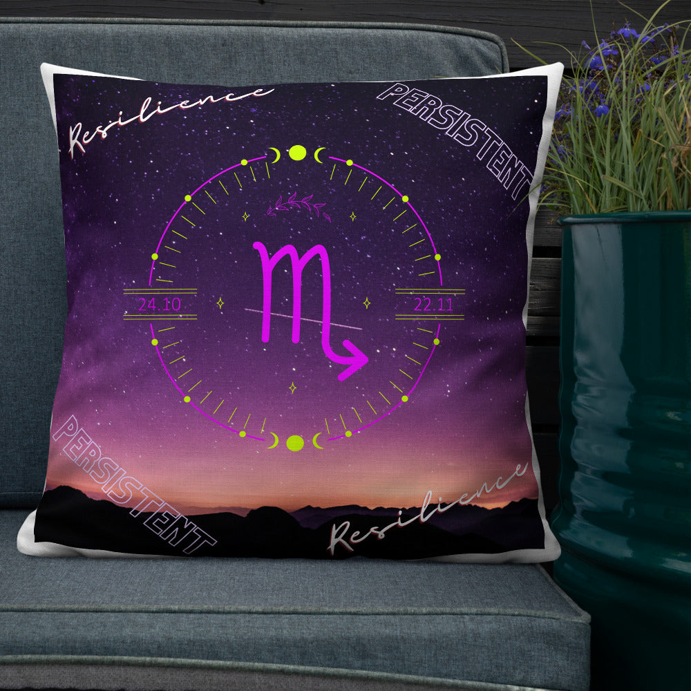 "Scorpio Motivation" Premium Pillow