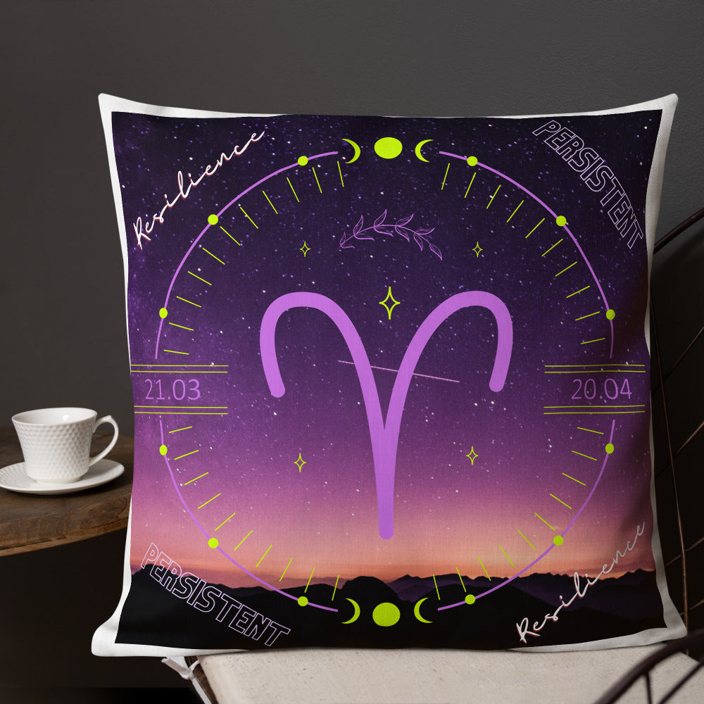 "Aries Motivation" Premium Pillow