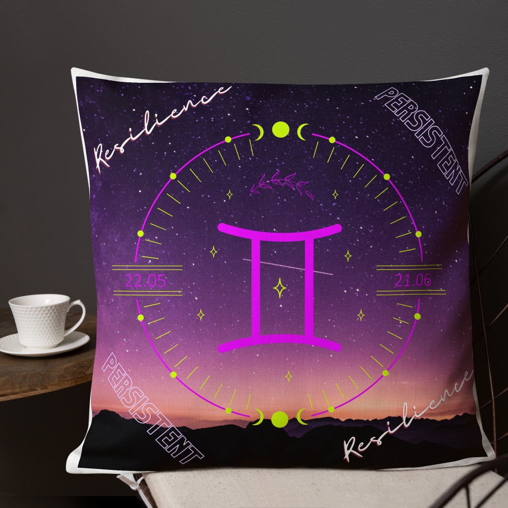 "Gemini Motivation" Premium Pillow