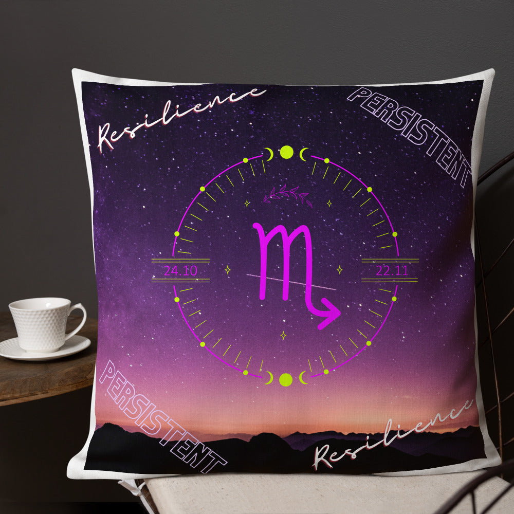 "Scorpio Motivation" Premium Pillow