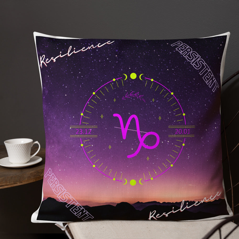 "Capricorn Motivation" Premium Pillow