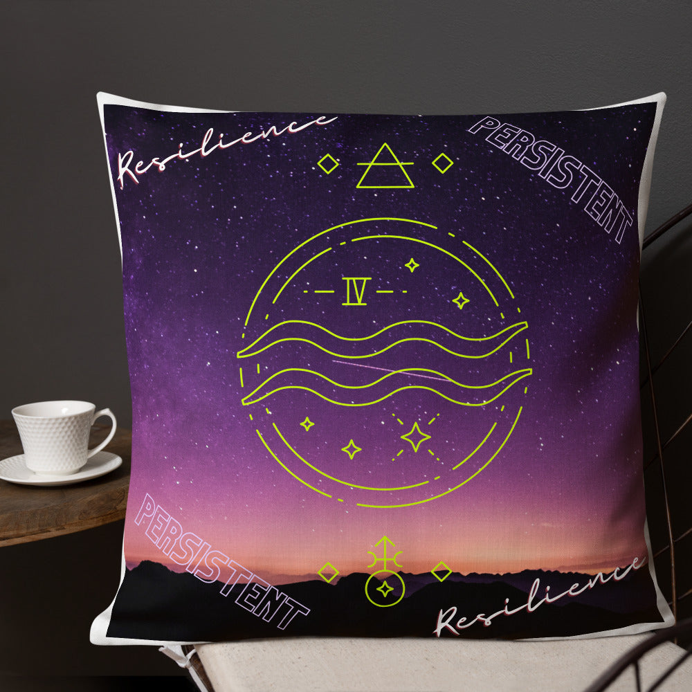 "Aquarius Motivation" Premium Pillow