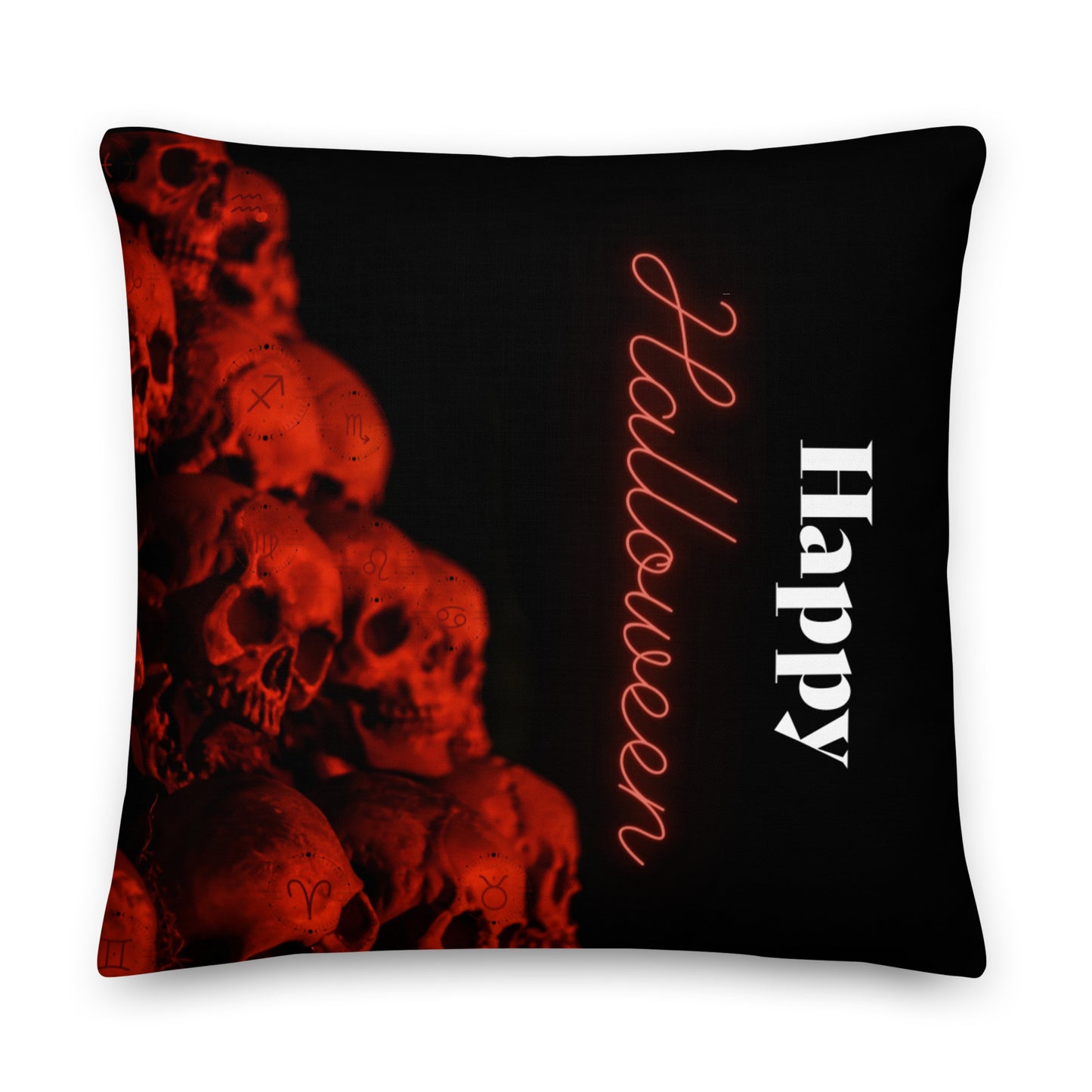 Zodiac Skull Premium Pillow