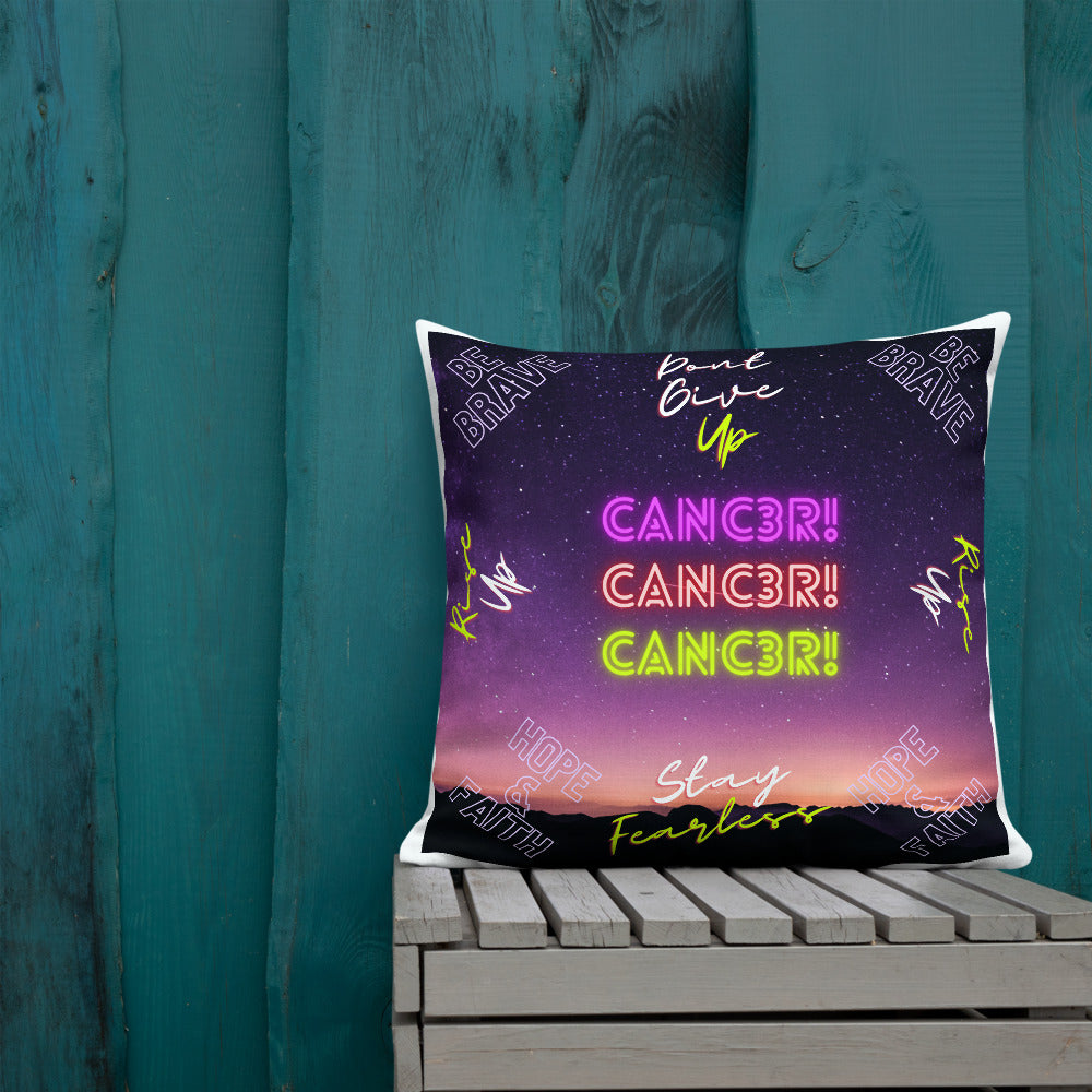 "Cancer Motivation" Premium Pillow