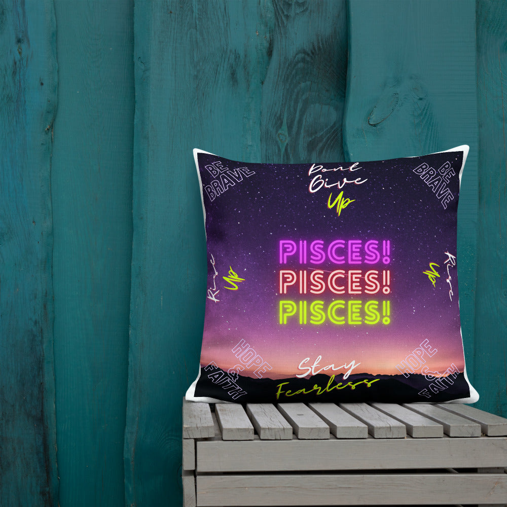 "Pisces Motivation" Premium Pillow