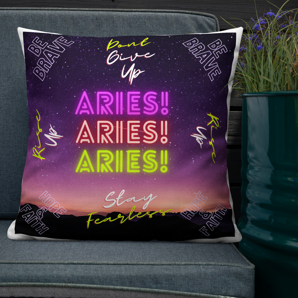 "Aries Motivation" Premium Pillow