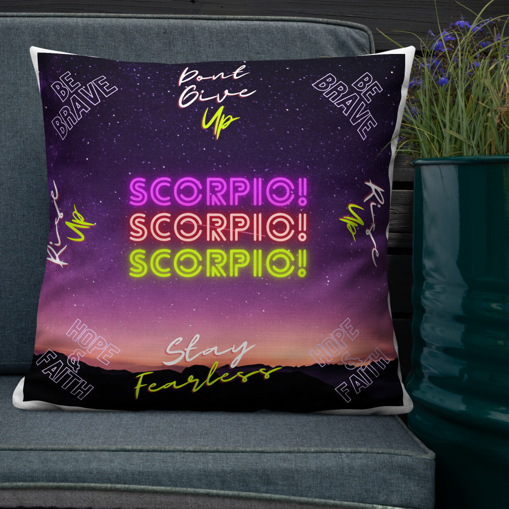 "Scorpio Motivation" Premium Pillow