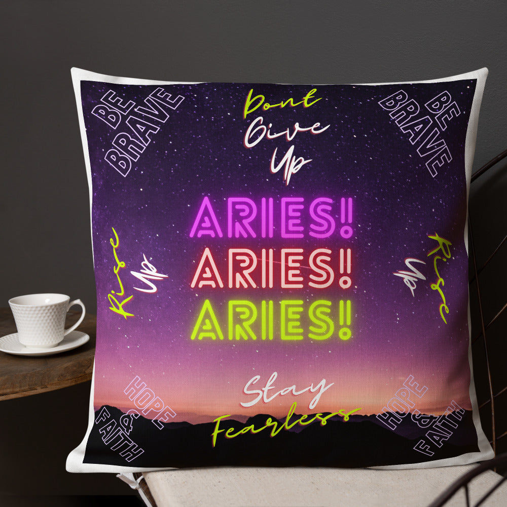 "Aries Motivation" Premium Pillow