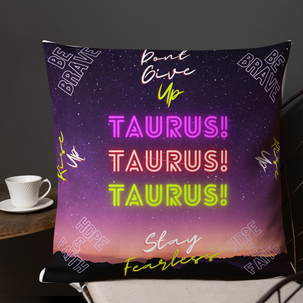 "Taurus Motivation" Premium Pillow