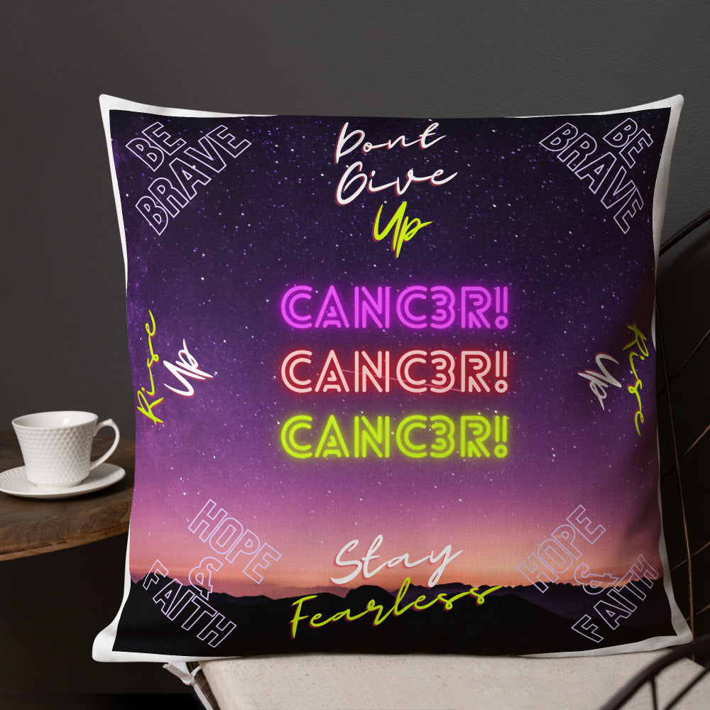 "Cancer Motivation" Premium Pillow