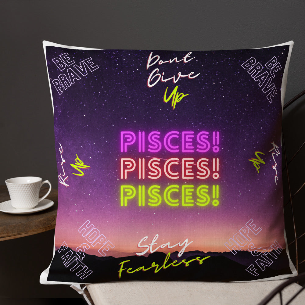 "Pisces Motivation" Premium Pillow