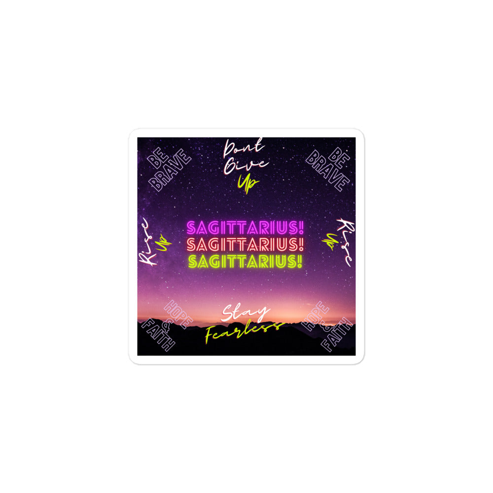 "Sagittarius Motivation" Bubble-free stickers