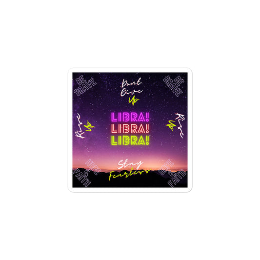 "Libra Motivation" Bubble-free stickers