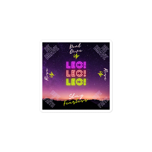 "Leo Motivation" Bubble-free stickers