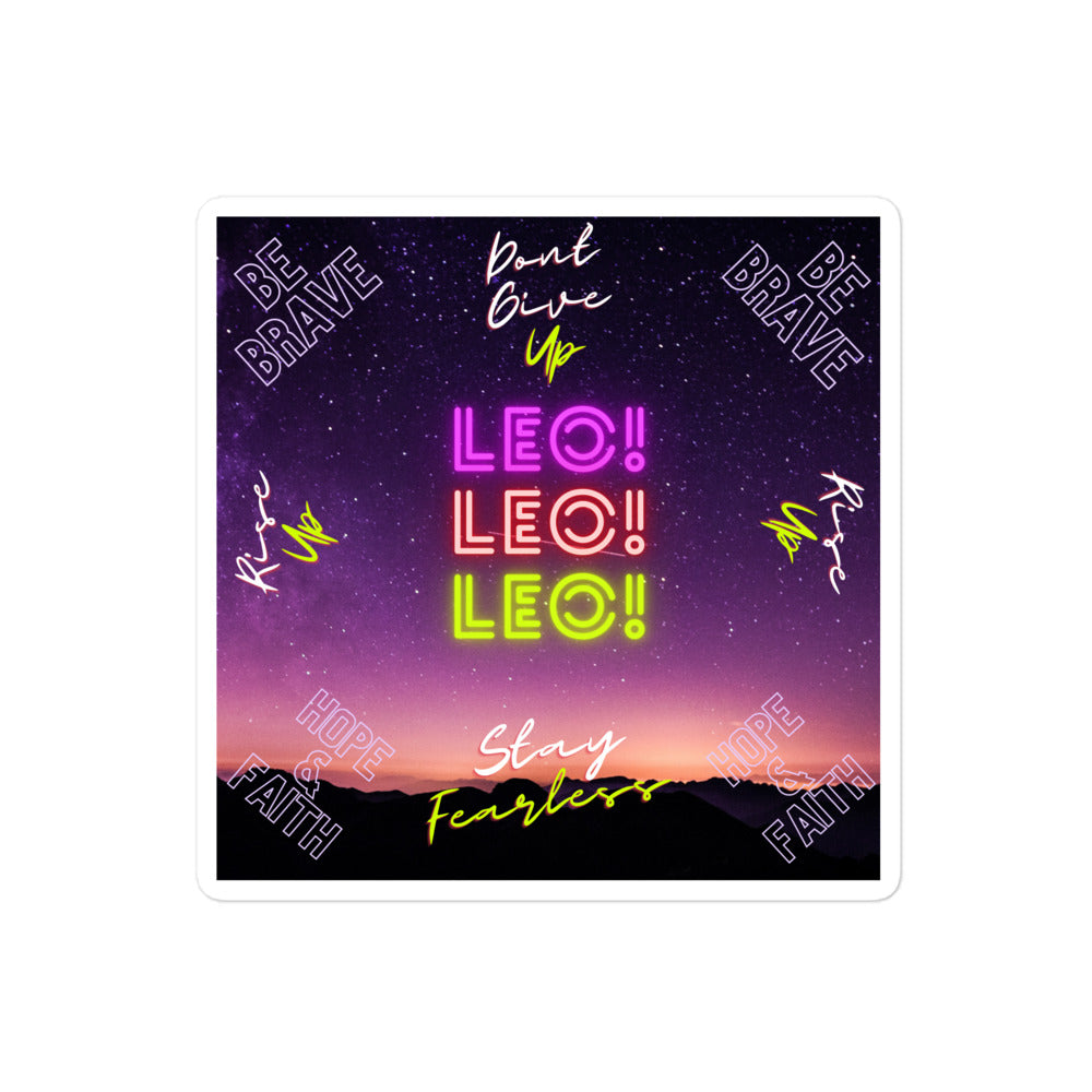 "Leo Motivation" Bubble-free stickers