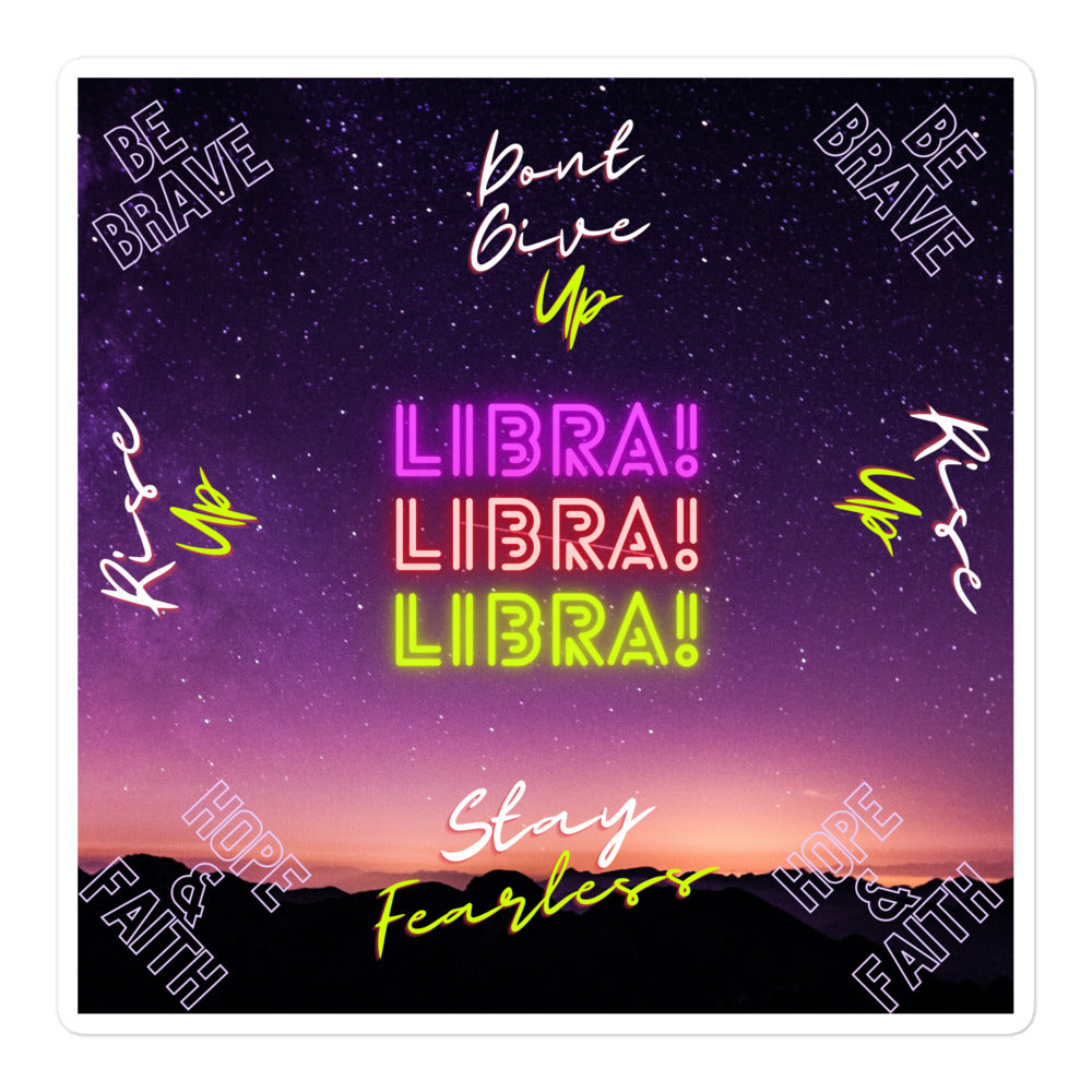 "Libra Motivation" Bubble-free stickers