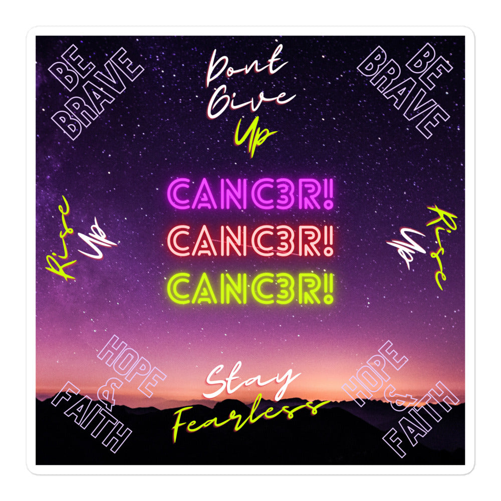 "Cancer Motivation" Bubble-free stickers