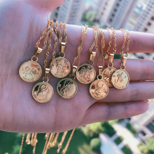 Coin Zodiac Necklace