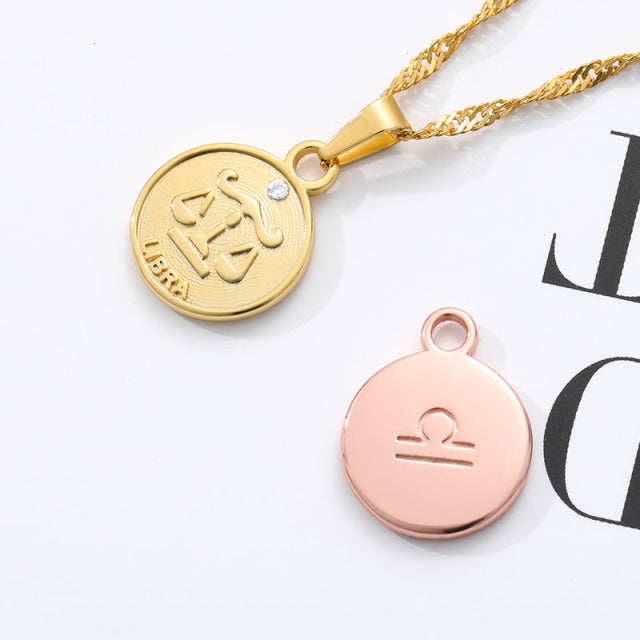 Coin Zodiac Necklace