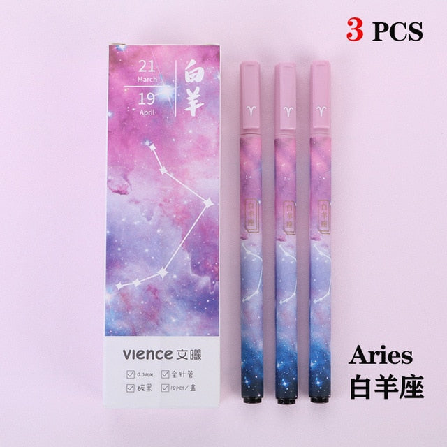 Zodiac Constellation Pen Set (3pcs)