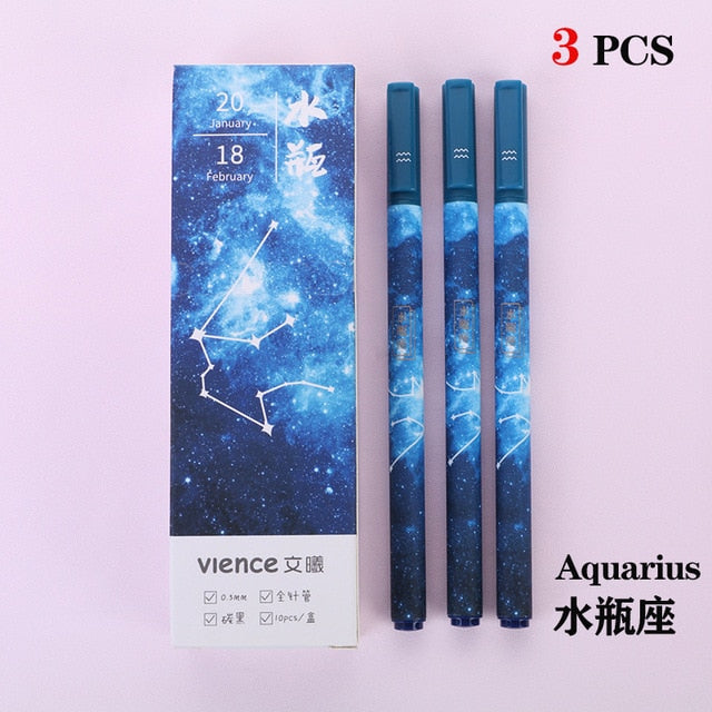 Zodiac Constellation Pen Set (3pcs)