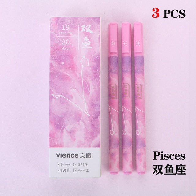 Zodiac Constellation Pen Set (3pcs)