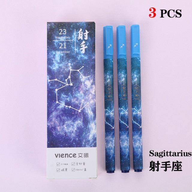 Zodiac Constellation Pen Set (3pcs)