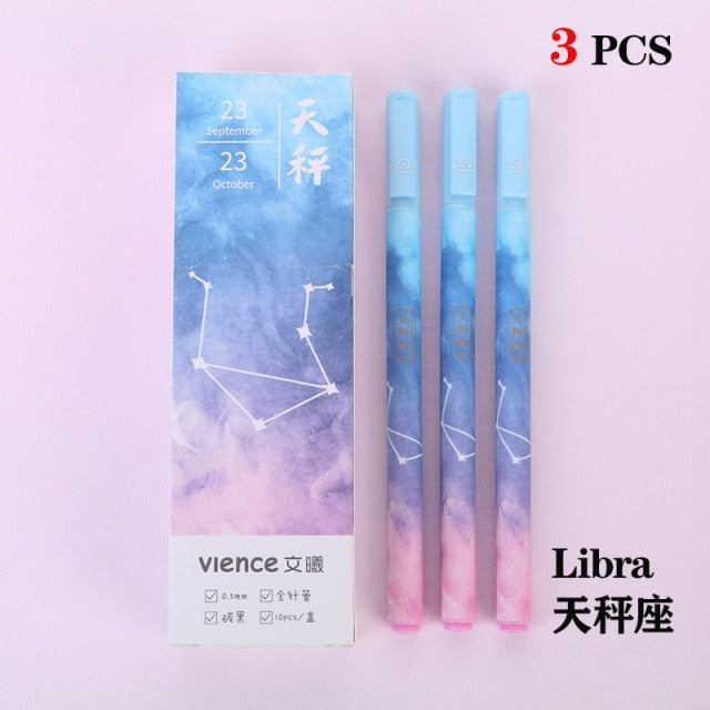 Zodiac Constellation Pen Set (3pcs)