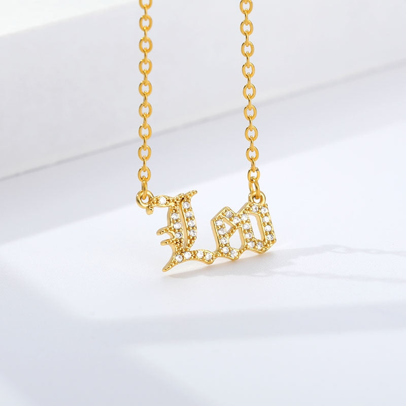 Historic Font Zodiac Necklace