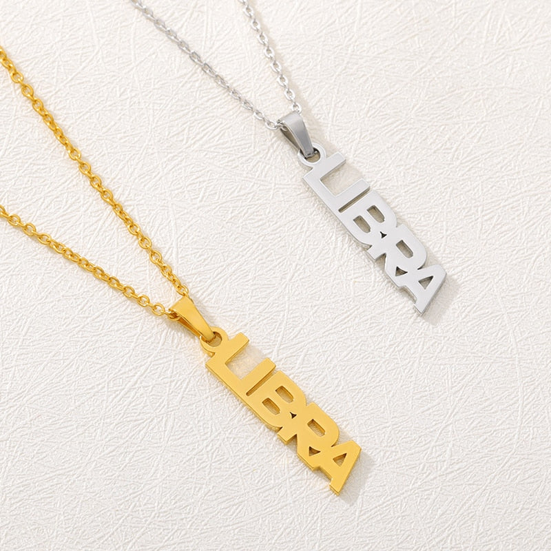 Vertical Zodiac Necklace