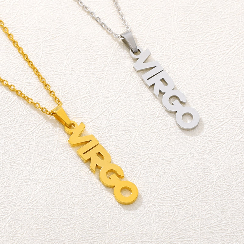 Vertical Zodiac Necklace