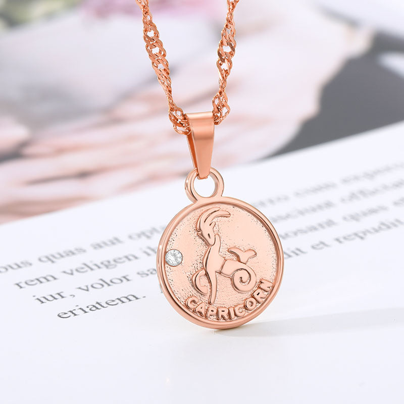 Coin Zodiac Necklace