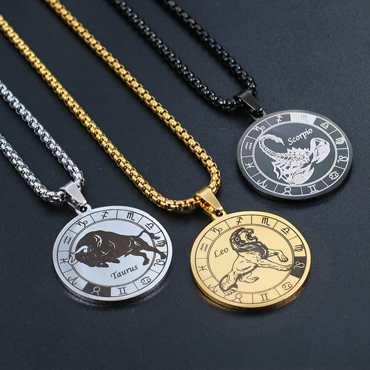 Zodiac Wheel Necklace