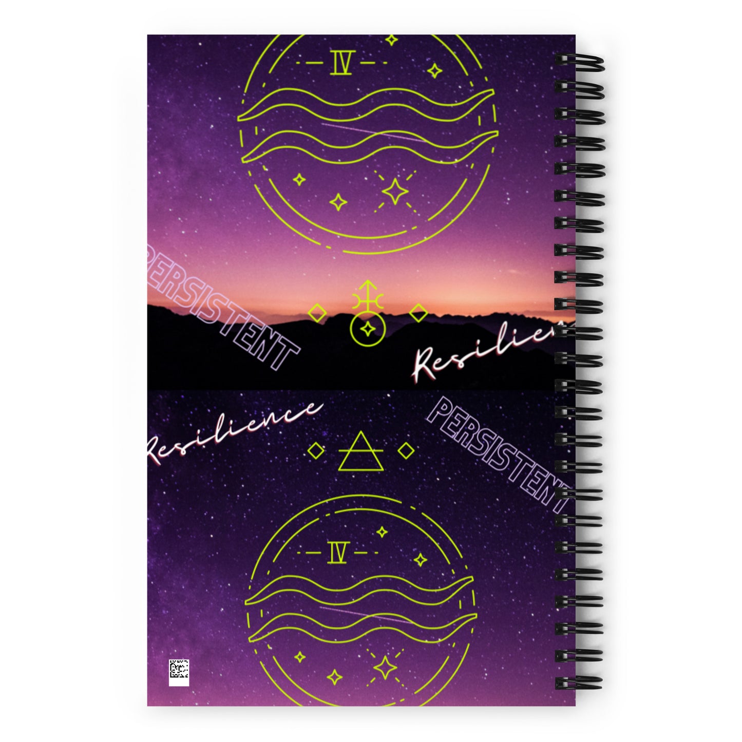 "Aquarius Motivation" Spiral notebook