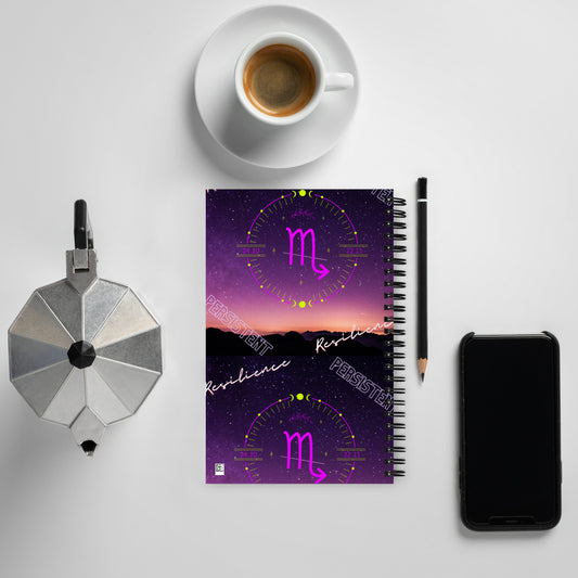 "Scorpio Motivation" Spiral notebook