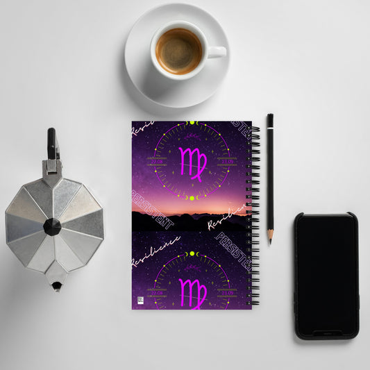 "Virgo Motivation" Spiral notebook