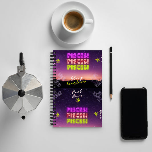 "Pisces Motivation" Spiral notebook