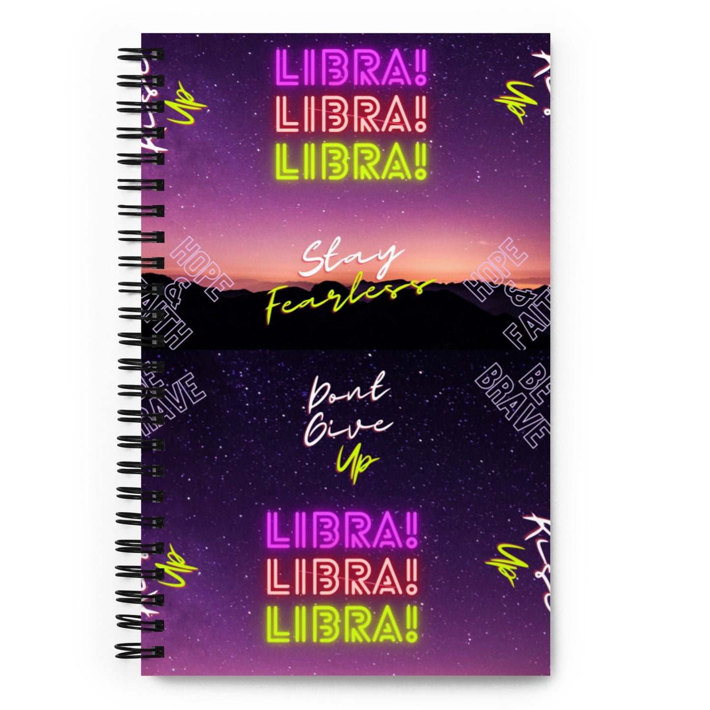 "Libra Motivation" Spiral notebook