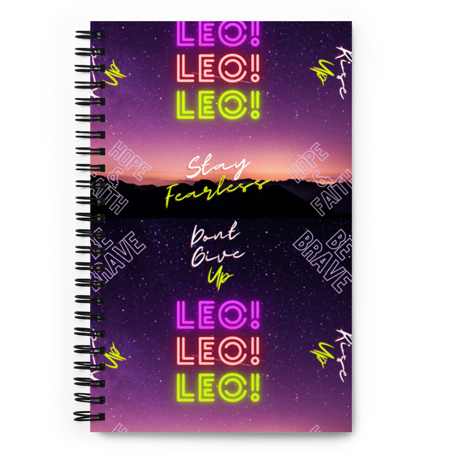 "Leo Motivation" Spiral notebook