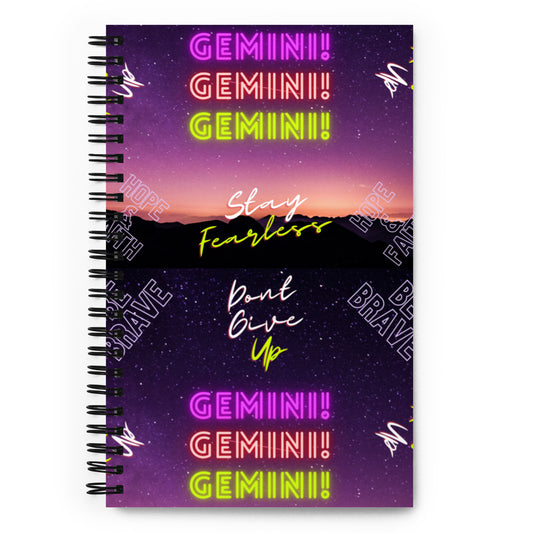 "Gemini Motivation" Spiral notebook